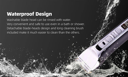 Hair Trimmer Rechargeable Electric Hair Clipper Ceramic Blade LCD Display Salon Men Hair Cutting Machine