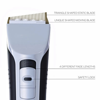 Hair Trimmer Rechargeable Electric Hair Clipper Ceramic Blade LCD Display Salon Men Hair Cutting Machine