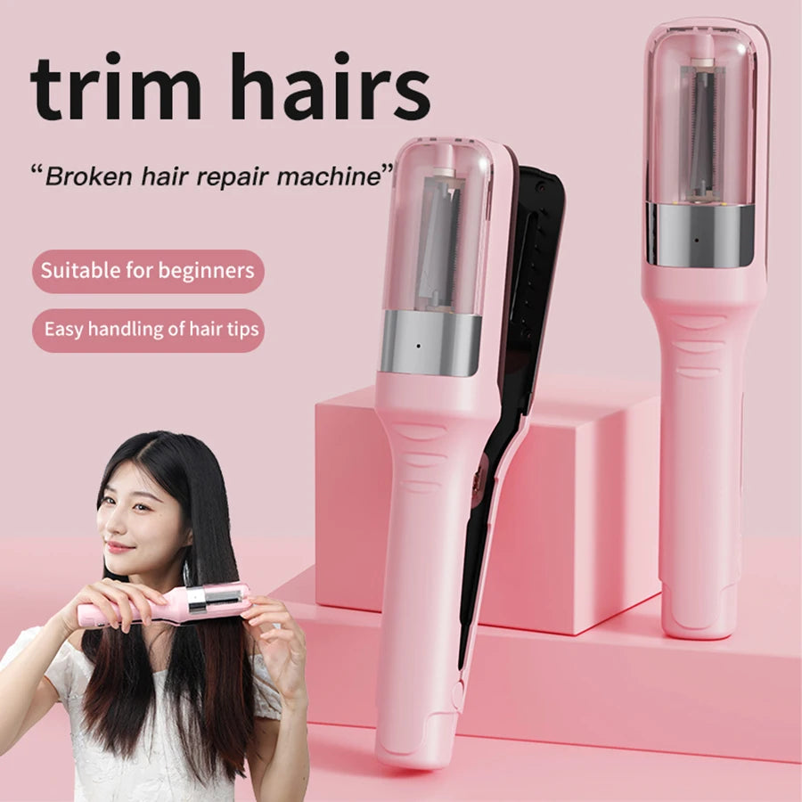 Portable electric hair tip trimmer, rechargeable split hair trimmer, damaged hair repair, a must-have for beauty lovers, perfect