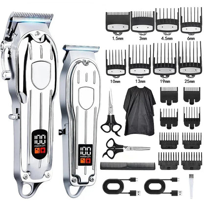 Hair Clipper Beard Trimmer for Men, Professional Electric Hair Clippers Set Cordless Hair Trimmer for Family,Gifts for Men