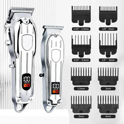 Hair Clipper Beard Trimmer for Men, Professional Electric Hair Clippers Set Cordless Hair Trimmer for Family,Gifts for Men
