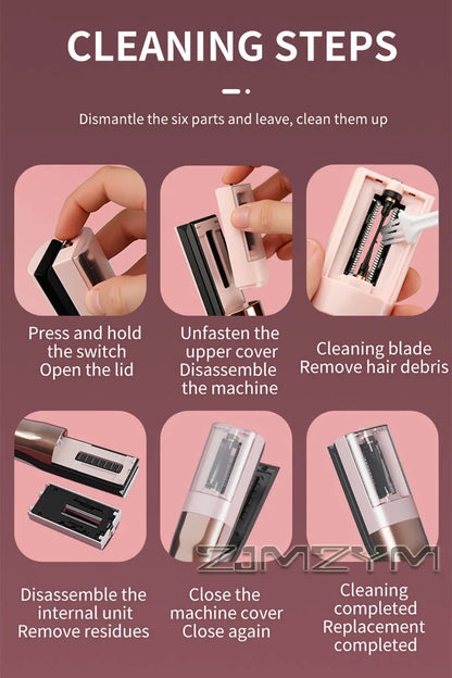 Hair Ends Trimmer Split Remover Dry Damaged Brittle Professional Automatic Trim Split for Women Cordless Hair Cutting Machine