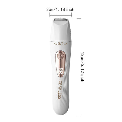 3-in-1 hair trimmer, electric digital hair trimmer, women's bikini hair remover, suitable for eyebrows, armpits, and body