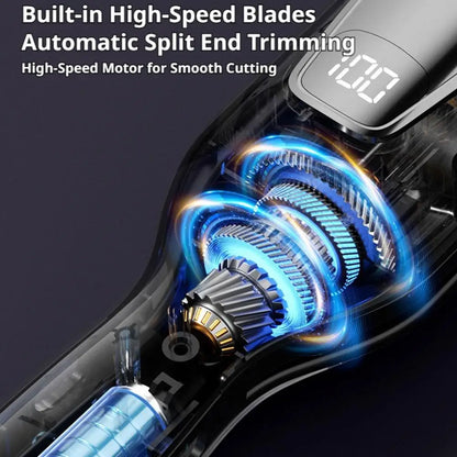 Automatic Split End Hair Trimmer Damaged Hair Cutter No Hurt Hair Repair Frizzy Dry Split Ends Straight Smooth Hair Styling Tool